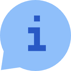 Chat Bubble Info Help Circle Icon from Sharp Flat Set