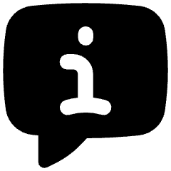 Chat Bubble Info Help Circle Icon from Flex Solid Set