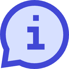 Chat Bubble Info Help Circle Icon from Sharp Duo Set