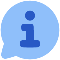 Chat Bubble Info Help Circle Icon from Plump Flat Set