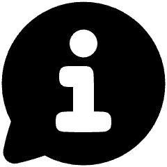 Chat Bubble Info Help Circle Icon from Plump Solid Set