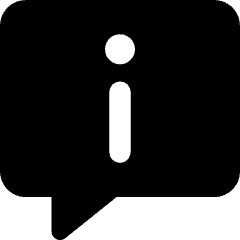 Chat Bubble Info Help Circle Icon from Core Solid Set