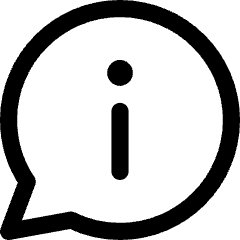 Chat Bubble Info Help Icon from Core Line Set