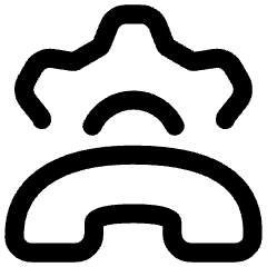 Customer Support Setting Icon from Flex Line Set