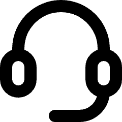 Headphone Customer Support 3 Icon from Micro Line Set