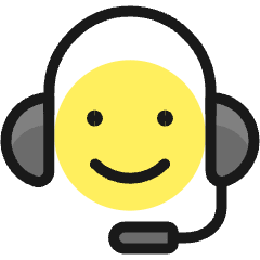 Headphones Customer Support Human Icon from Ultimate Colors Set