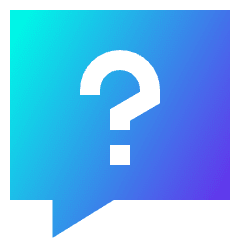 Help Chat 1 Icon from Sharp Gradient Set