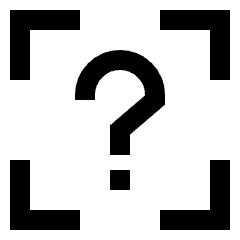 Help Intermediate Question Box Placeholder Icon from Sharp Line Set