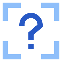 Help Intermediate Question Box Placeholder Icon from Sharp Flat Set