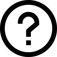 Help Question 1 Icon from Sharp Line Set