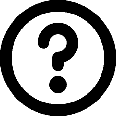 Help Question Circle Icon from Micro Line Set