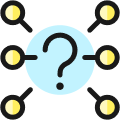Help Question Network Icon from Ultimate Colors Set