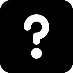 Help Question Square Icon from Micro Solid Set
