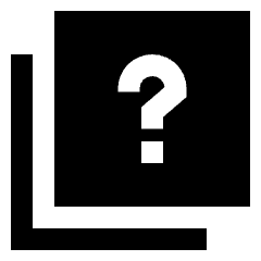 Help Question Square Stack Icon from Sharp Solid Set