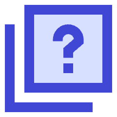 Help Question Square Stack Icon from Sharp Duo Set