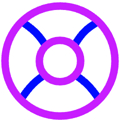 Help Support Lifebuoy Icon from Plump Neon Set