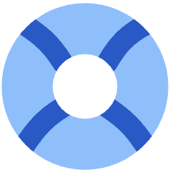 Help Support Lifebuoy Icon from Plump Flat Set
