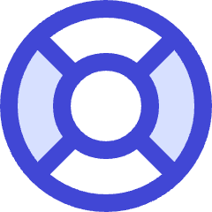 Help Support Lifebuoy Icon from Sharp Duo Set