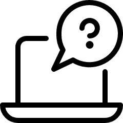 Laptop Help Message Icon from Ultimate Light Set