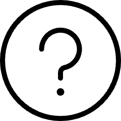 Question Help Circle Icon from Ultimate Light Set