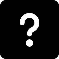 Question Help Square Icon from Ultimate Bold Set