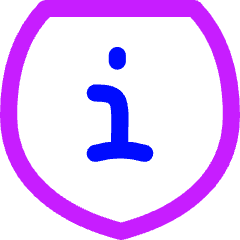 Shield Privacy Tip Info Icon from Flex Neon Set