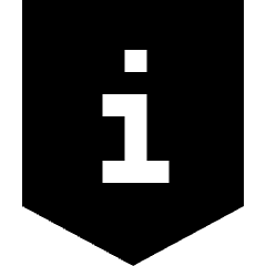 Shield Privacy Tip Info Icon from Sharp Solid Set