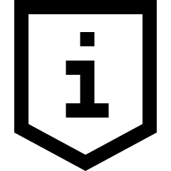 Shield Privacy Tip Info Icon from Sharp Line Set