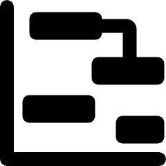  Workflow Gantt Chart 8 Icon from Ultimate Bold Set