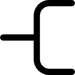 Branch Line 1 Icon from Ultimate Bold Set