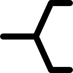 Branch Line 5 Icon from Ultimate Bold Set