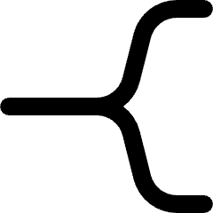 Branch Line 6 Icon from Ultimate Bold Set