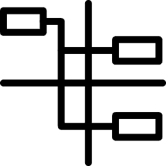 Workflow Ghantt Chart Icon from Ultimate Light Set