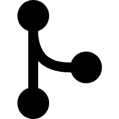 Workflow Merge 1 Icon from Ultimate Bold Set
