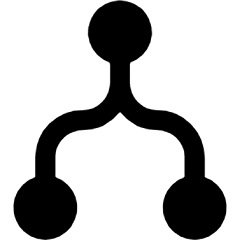 Workflow Merge 2 Icon from Ultimate Bold Set
