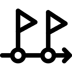 Workflow Milestones Icon from Ultimate Regular Set