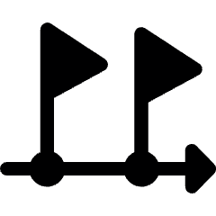 Workflow Milestones Icon from Ultimate Bold Set