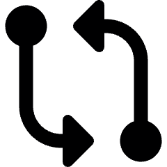 Workflow Pull Request Icon from Ultimate Bold Set