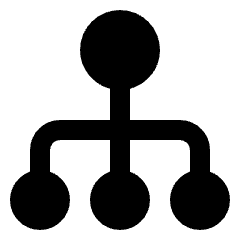 Hierarchy Circle 1 Icon from Nova Solid Set
