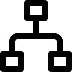 Hierarchy Square 1 Icon from Nova Line Set