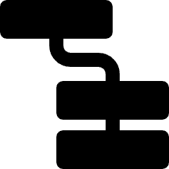 Hierarchy Square 2 Icon from Nova Solid Set