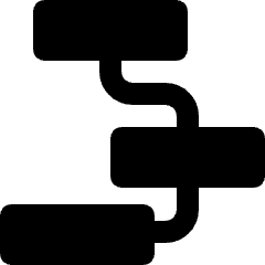 Hierarchy Square 3 Icon from Nova Solid Set