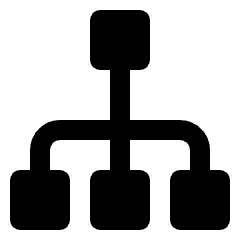 Hierarchy Square 4 Icon from Nova Solid Set
