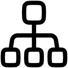 Hierarchy 2 Icon from Plump Line Set
