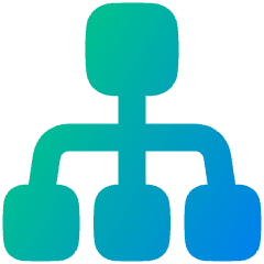 Hierarchy 2 Icon from Plump Gradient Set