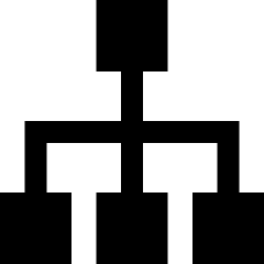 Hierarchy 2 Icon from Sharp Solid Set