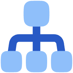 Hierarchy 2 Icon from Plump Flat Set