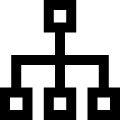 Hierarchy 2 Icon from Sharp Line Set