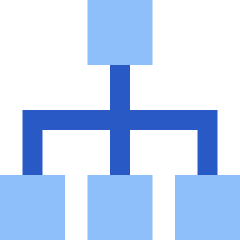 Hierarchy 2 Icon from Sharp Flat Set