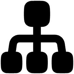 Hierarchy 2 Icon from Plump Solid Set